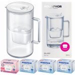 Aquaphor Glass bílá + filtry Maxfor Mg a Maxfor 4 ks – Zboží Mobilmania