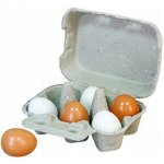 Viga Dřevěné vajíčka v krabičce 6 ks – Zbozi.Blesk.cz