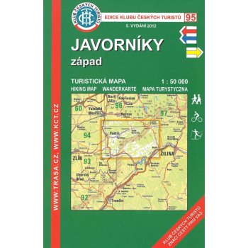 Mapa Javorníky západ 1:50T