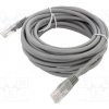síťový kabel ART AL-OEM-303 Patch, U/UTP, 5e, CCA, 5m, šedý
