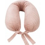 Jožánek Velký kojicí a těhotenský polštář z MINKY s nastavitelnou výplní pudrově růžový – Sleviste.cz