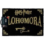 CurePink rohožka Harry Potter: Alohomora (60 x 40 cm) černá [GP85067] – Zboží Dáma