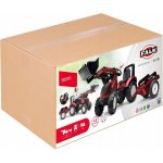 FALK Šlapací traktor Valtra S4 s nakladačem a vlečkou – Zboží Dáma