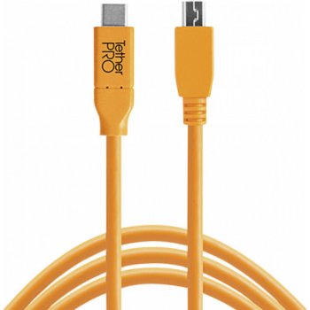Tether Tools CUC2515-ORG USB-C to 2.0 Micro-B, 4,6m, oranžový