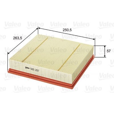 VALEO 585207 Vzduchový filtr (585207) – Hledejceny.cz