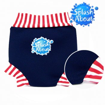 Happy Nappy kojenecké plavky SplashAbout modročervené