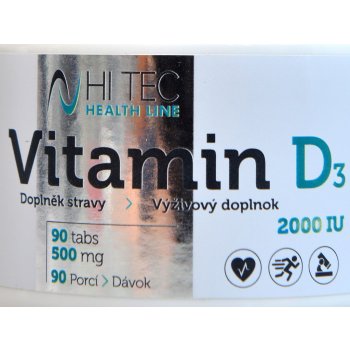 HiTec Nutrition Health Line Vitamin D3 2000 IU 90 tablet
