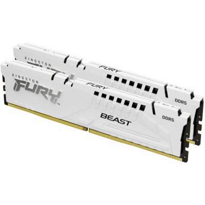 AMD Kingston DDR5 Fury Beast White DIMM 32GB 5600MHz EXPO bílá Kit 2x 16GB KF556C36BWEK2 32 – Zboží Mobilmania