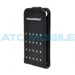 Pouzdro Karl Lagerfeld Trendy iPhone 4/4S - otevírací s cvočky černé – Zboží Mobilmania