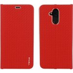 Pouzdro Vennus Book Carbon Samsung Galaxy A7 2018 A750 Červené – Sleviste.cz