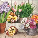 Ubrousek 33x33cm JARNÍ KVĚTY – HobbyKompas.cz