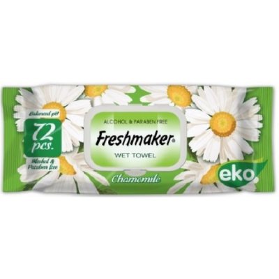 Freshmaker vlhčené ubrousky s květinovou vůní 72 ks Heřmánek – Hledejceny.cz