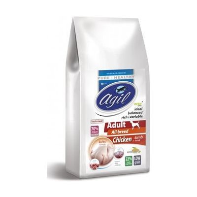 Agil Adult All Breed Low Grain Chicken,Lamb,Tuna 10kg