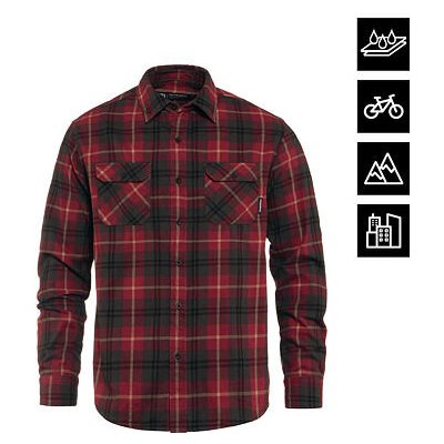 Vodoodpudivá technická košile Dough red wood – Hledejceny.cz