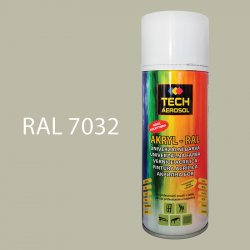 TECH AEROSOL Univerzální akrylová barva ve spreji 400 ml RAL 7032 tmavě šedá lesk