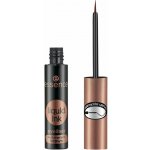 Essence Liquid Ink Eyeliner Waterproof Brown voděodolné inkoustové oční linky 02 Ash Brown 3 ml – Zboží Dáma