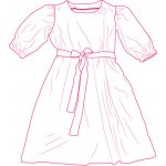 Takoy Elektronický PDF střih dámské šaty ze lnu Aurélia-M-XL – Zboží Dáma