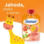 Sunar kapsička Cool ovoce Jahoda banán jablko 12m+ 12 x 120 g – Zboží Dáma