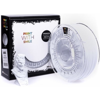 Print With Smile ABS - 1,75 mm - Satine White - 1 kg – Zboží Živě