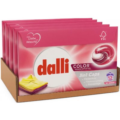 Dalli Color 3v1 prací kapsle 5 x 12 PD – Zboží Mobilmania