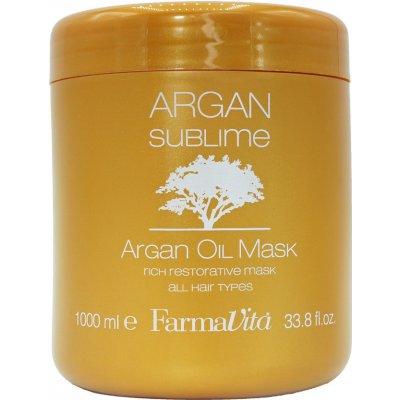 FarmaVita Argan Oil Mask Maska s Arganovým olejom 1000 ml – Hledejceny.cz