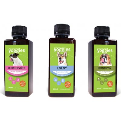 Yoggies Konopný olej pro psy a kočky 250 ml