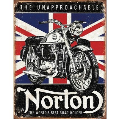 Plechová cedule Norton - Best Roadholder 40 cm x 32 cm – Zboží Dáma