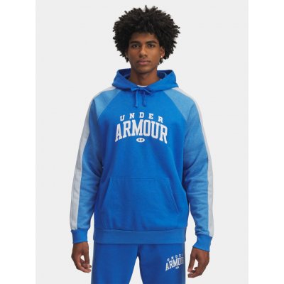 Under Armour Rival Flc Cb Hood Man Blue – Zboží Mobilmania