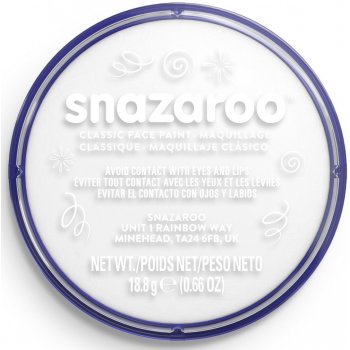 Snazaroo Barva 18ml Bílá White