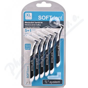 Soft Dent mezizubní kartáčky zahnutý 0,8 mm 6 ks