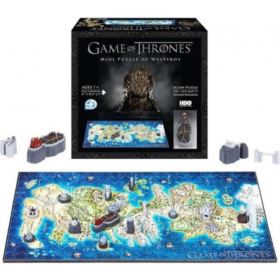 4D Cityscape 4D puzzle Hra o Trůny Westeros MINI 358 ks – Hledejceny.cz