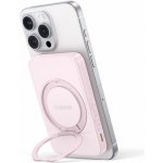 Bezdrátová powerbanka Baseus PicoGo Qi2 5000mAh, 20W růžová | Zboží Auto