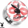 Piercing Šperky4U plug do ucha playboy kiss PL01160-16