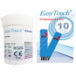 EasyTouch testovací proužky na cholesterol 10 ks – Zboží Dáma