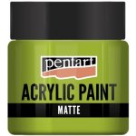 Pentart Akrylová barva matná 50 ml ZELENÁ JABLKO – Sleviste.cz