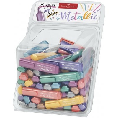 Faber Castell Textliner 1546 100 ks Metallic ve stojánku – Zboží Živě