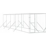 vidaXL Venkovní psí kotec stříbrný 200 x 1000 x 200 cm – Sleviste.cz
