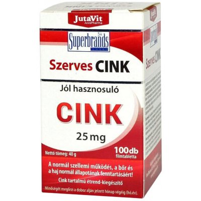 JutaVit Organický Zinek 25 mg 100 ks – Hledejceny.cz