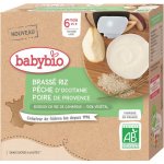 Babybio Rýžová s broskví a hruškou 4 x 85 g – Hledejceny.cz