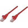 síťový kabel Intellinet 318198 Cat5e UTP, U/UTP, 0,5m, červený