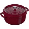 Sada nádobí Staub Cocotte hrnec kulatý 24 cm 3,8 l bordeaux