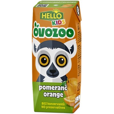 Hello Kids Ovozoo pomeranč 250ml – Hledejceny.cz