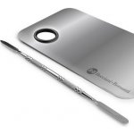 Nerezová obdélníková paleta se špachtlí velká 150x100mm – Sleviste.cz