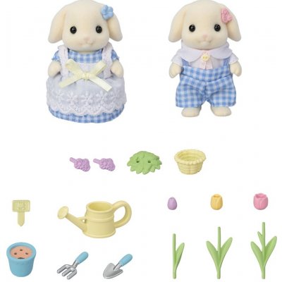 Sylvanian Families 5736 Květinový set s figurkami Flora Rabbit – Zboží Mobilmania