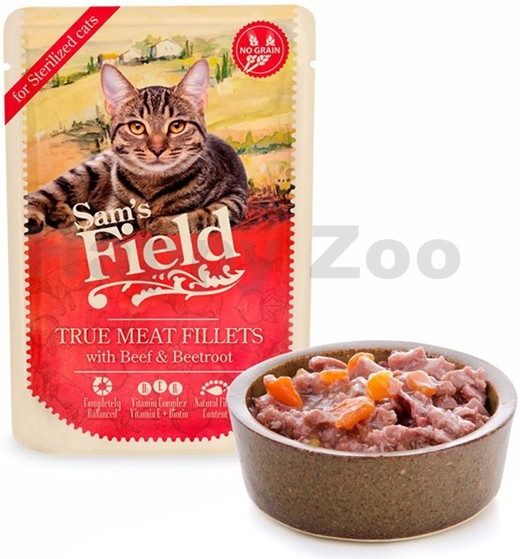 Sam\'s Field Cat Beef & Beetroot 85 g