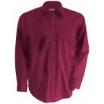 Kariban pánská košile s dlouhým rukávem Jofrey vínová – Zboží Dáma