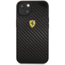 Pouzdro Ferrari Real Carbon iPhone 13 Mini černé