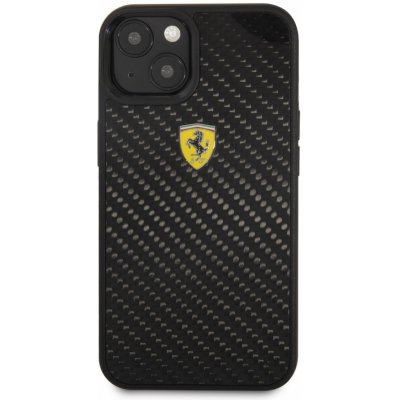 Pouzdro Ferrari Real Carbon iPhone 13 Mini černé