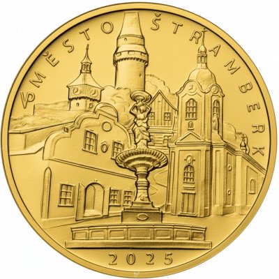 ČNB Zlatá mince 5000 Kč Město Štramberk 2025 Standard 1/2 oz – Sleviste.cz