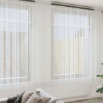 Čipkový Závěs se záclonami Bílá 280 x 750 cm Polyester – Hledejceny.cz